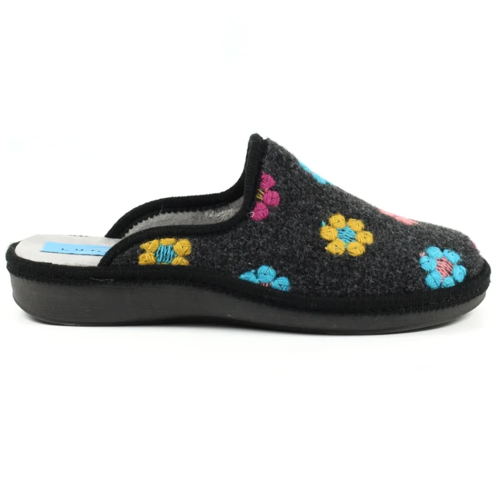 Slip-on | Mule-Lunar Shoes Anther Black Mule Slipper