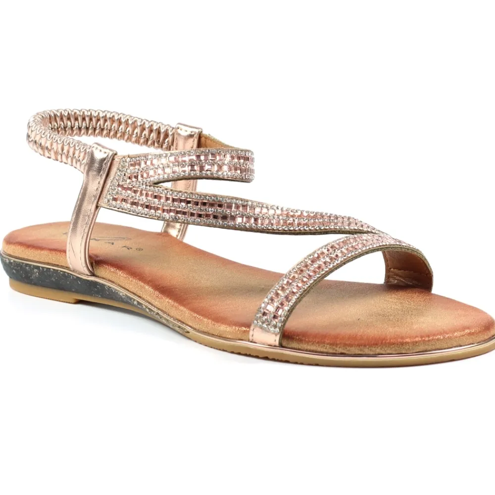 Elasticated-Lunar Shoes Blaise II Rose Sandal