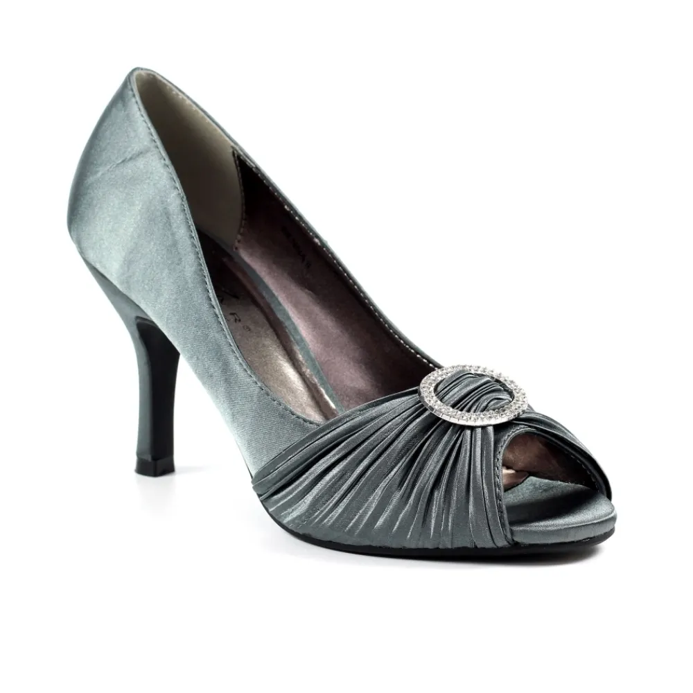Shoes & Matching Bags | Courts-Lunar Shoes Sienna II Dark Grey Court Shoe